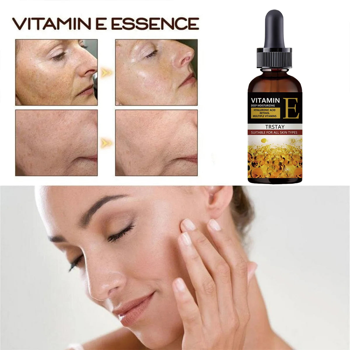 vitamin e anti wrinkle formula supreme care essence moisturizes, reduces fine lines and wrinkles, and increases skin elasticity Secondary image