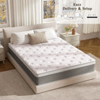 Twin XL Mattress, 12 Inch Twin XL Mattress in a Box Hybrid Design for Cooling Sleep Pressure Relief Supportive Fiberglass Free