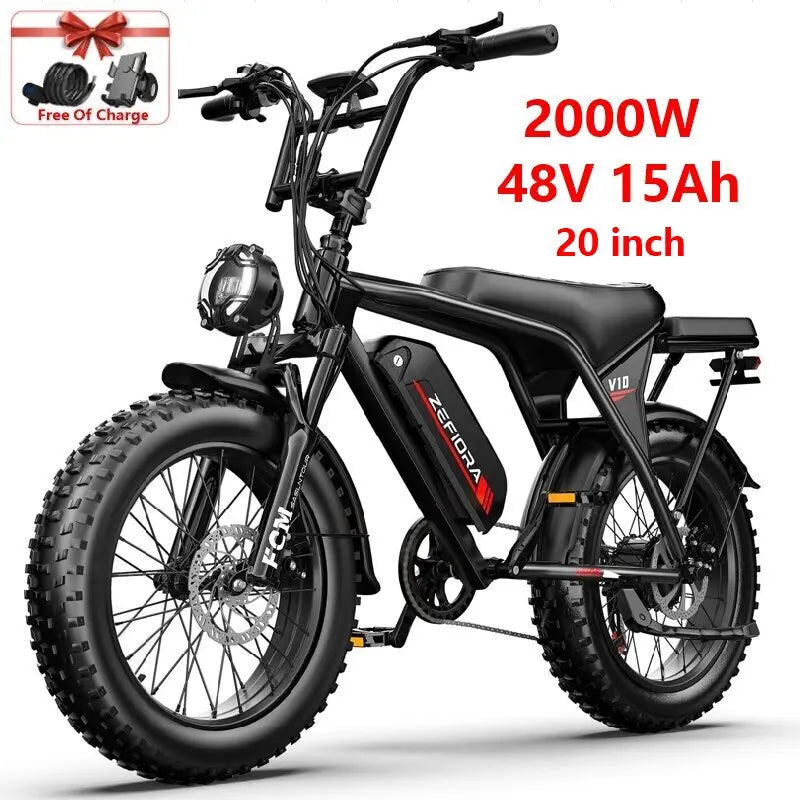 20 Inch Wild Beast Ebike,Certified UL2849 45° Climbing Adjustable Front Brake Seat Factory Original Free Local Shipping