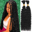 Human Braiding Hair For Boho Braids 110g Deep Water Wave Bulk Human Hair For Braiding 15A Curly Human Hair Extensions 2 Bundles