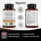 Mushroom Super Blend Complex - Brain Nervous System Health and Memory Supplements Immunity Sleep Energy Mood Support