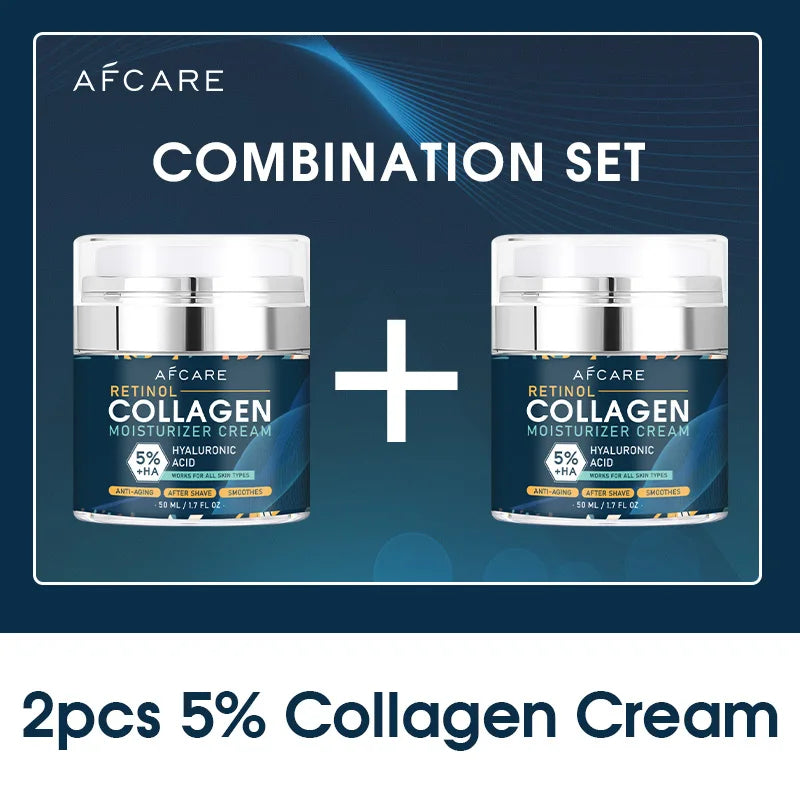8% Collagen Face Cream Suit High Quality Hyaluronic Acid Anti-Wrinkle Retinol Moisturizing Anti-aging Facial Skincare Products