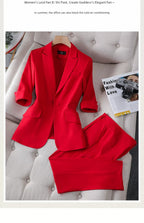 Red Summer New Elegant Hotel Manager Small Suit