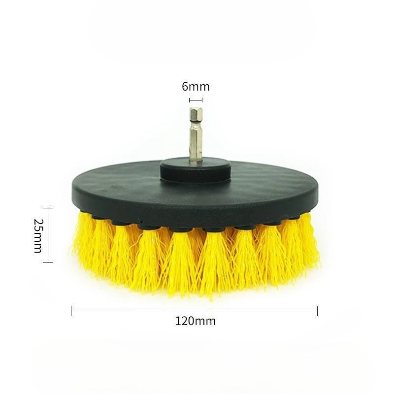 Electric Scrubber Brush Drill Brush Kit Power Drills Scrubber Brush For Carpet Glass Car Tires Nylon Brushes 2/3.5/4/5''