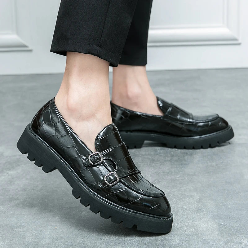 Man Shoes Genuine Leather Men Casual Shoes Business Formal British Style Luxury Male Loafers For Men Green Plus Size 38 44 45 46