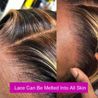 1B/30 Highlight Wig Body Wave Human Hair 13x6 Lace Front Wig Pre Plucked Pre Cut Lace 5x5 Glueless Wigs Human Hair 220% Density