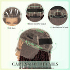 14Inch Full Lace Braided Wigs Synthetic Lace Frontal Twisted Braids Wigs with Baby Hair Knotless Box Braids Wig for Black Women