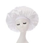 Large Bonnet Women Big Size Satin Bonnet Sleeping Night Women Cap Bonnet Hat Satin Cheveux Nuit Silk Bonnets for Women