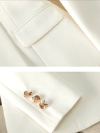 Fashion Temperament Executive Suit Solid Color Two-piece Pant Suits Set Business Commuting Professional Trousers  Ladies New