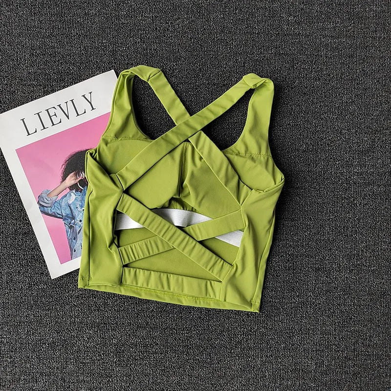 Women Sports Bra Top Push Up Fitness Yoga Bra Underwear Sport Tops For Women Breathable Running Vest Bralette Gym Wear Female Main image