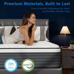 Twin Mattress, 12 Inch Hybrid Memory Foam Mattress in a Box, Pressure Relief for Back Support, Medium Firm,, Customized