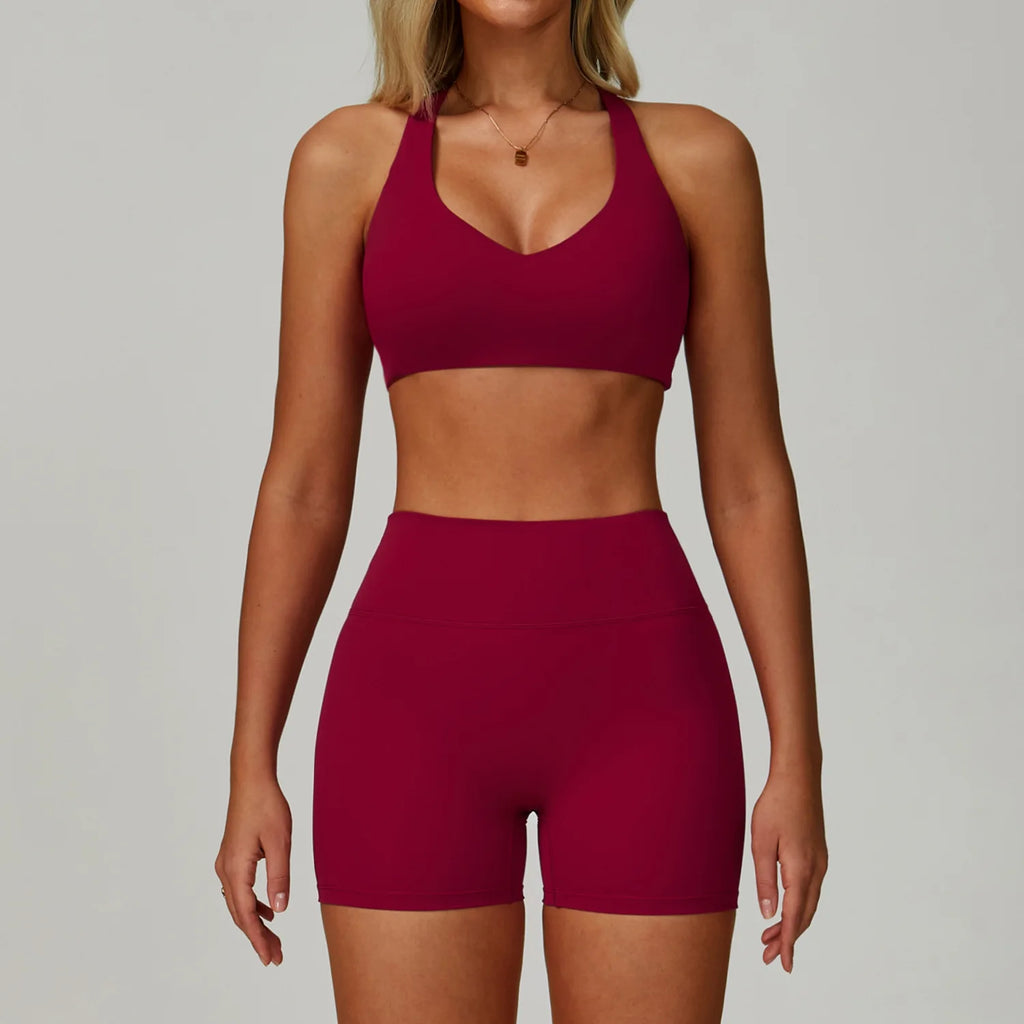 2/3-Piece Activewear Set – Sports Bra & High Waist Leggings