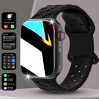 New Smart Watch,More Sports Modes,Voice Assistant,Outdoor Fitness Tracker, For Iphone/Android, An Ideal Gift for Family &Friends