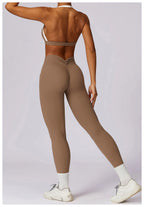 2-Piece Activewear Set – Long Sleeve Crop Top & Leggings