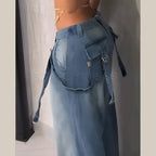 Jeans for Women Straight Pants Vintage Denims Washed Mid Waist Loose Fit Wide Leg Denim Long Pants 2025/2026 Streetwear