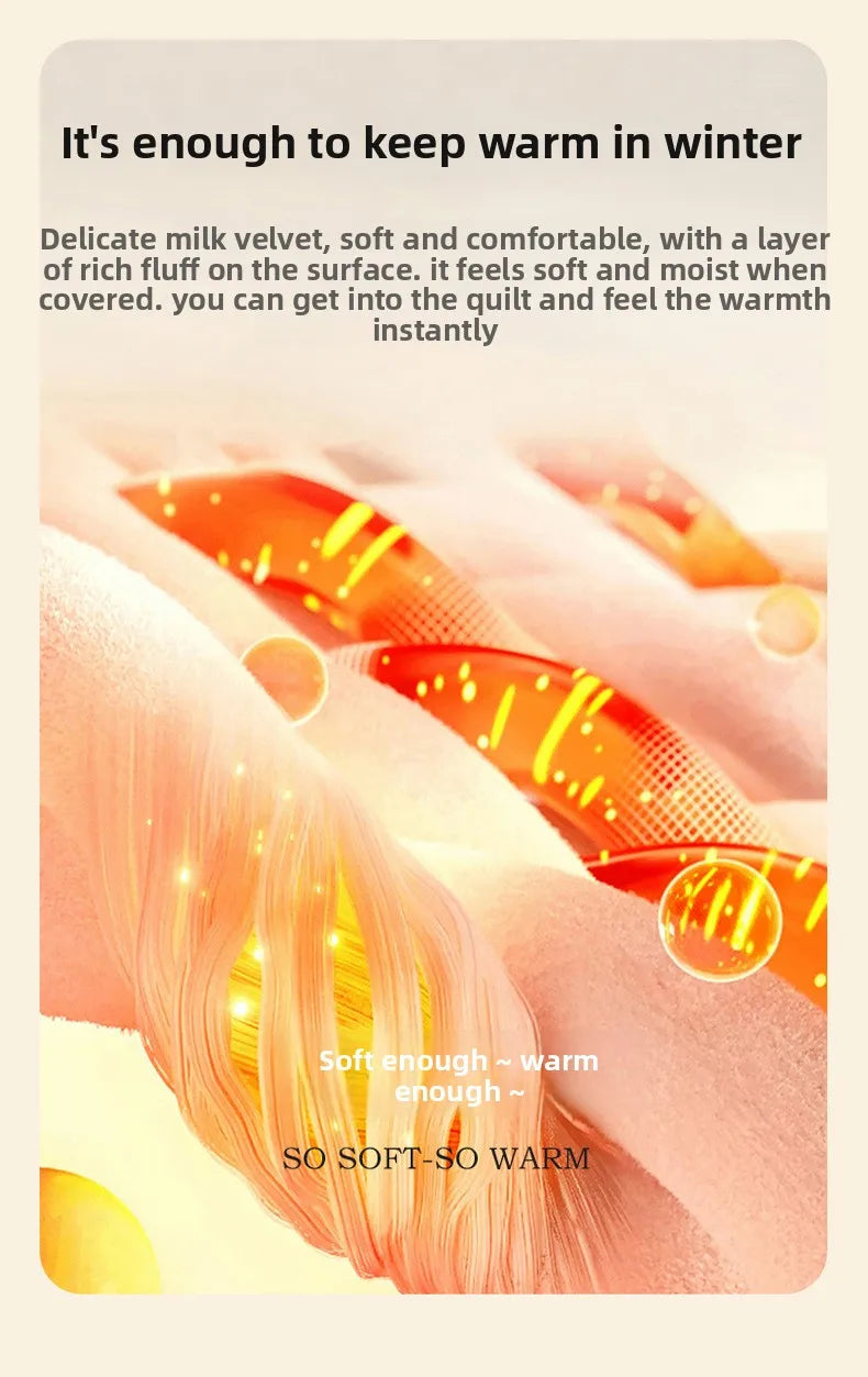 Thickened Material Suitable for Bedroom 1 Piece of Plush Blanket with Wide Terms, Solid Color Multifunctional Flannel Blanket