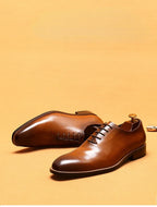 Italian Men's Formal Shoes Luxury Genuine Leather Handmade Quality Comfortable Elegant Black Wedding Social Oxfords Shoes Man