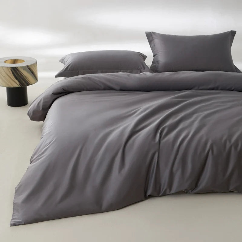 1pc Egyptian Cotton Duvet Cover Solid Color 100% Cotton 800 Thread Count Quilt Cover Korean Minimalist Style Bedding Ultra Soft
