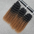 Pre Separated Kinky Curly Crochet Human Hair Extensions Knotless Miracle Knots TB30 Afro Kinky Feather Crochet Hair For Braids