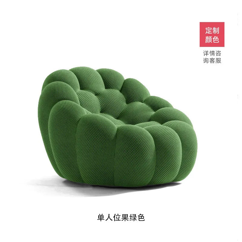 Italian Minimalist French Internet Celebrity Bubble Soccer Cream Styling Sofa Design