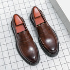 High Quality Dress Shoes Man Comfortable Business Social Leather Shoes For Man Casual Men's Italian Formal Shoes Man Loafers