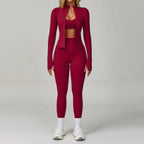 2/3-Piece Activewear Set – Sports Bra & High Waist Leggings