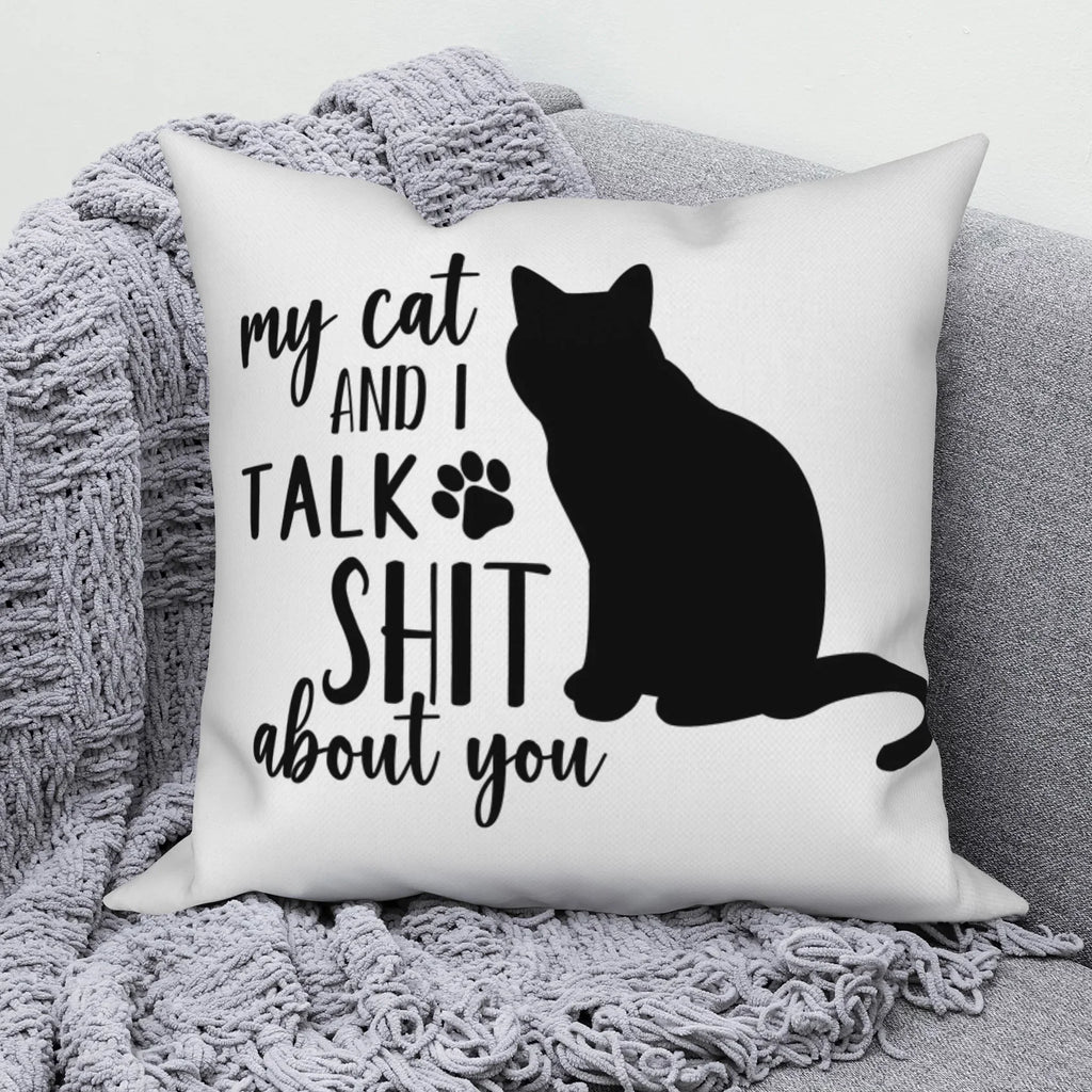 Modern Sofa Decorative Pillowcase Home Decor Set Cute Cat   Cushion Cover Throw Pillow