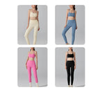 Women's Matching Activewear Set Sports Bra & High Waist Leggings 2-Piece Workout Outfit Gym Clothes for Yoga, Running & Fitness