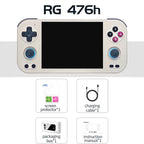 ANBERNIC RG 476H Android Handheld Game Console 4.7"HD Multi-touch Full Screen Hall Triggers Wifi Retro Video Games Player RG476H
