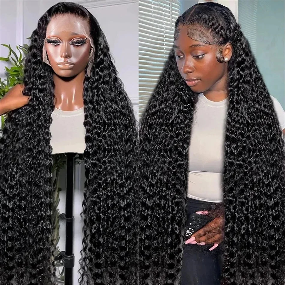 Curly Wig human hair lace frontal wig 13x6 HD lace 250 density deep wave Wig human hair 13x4 lace front Wigs for black women