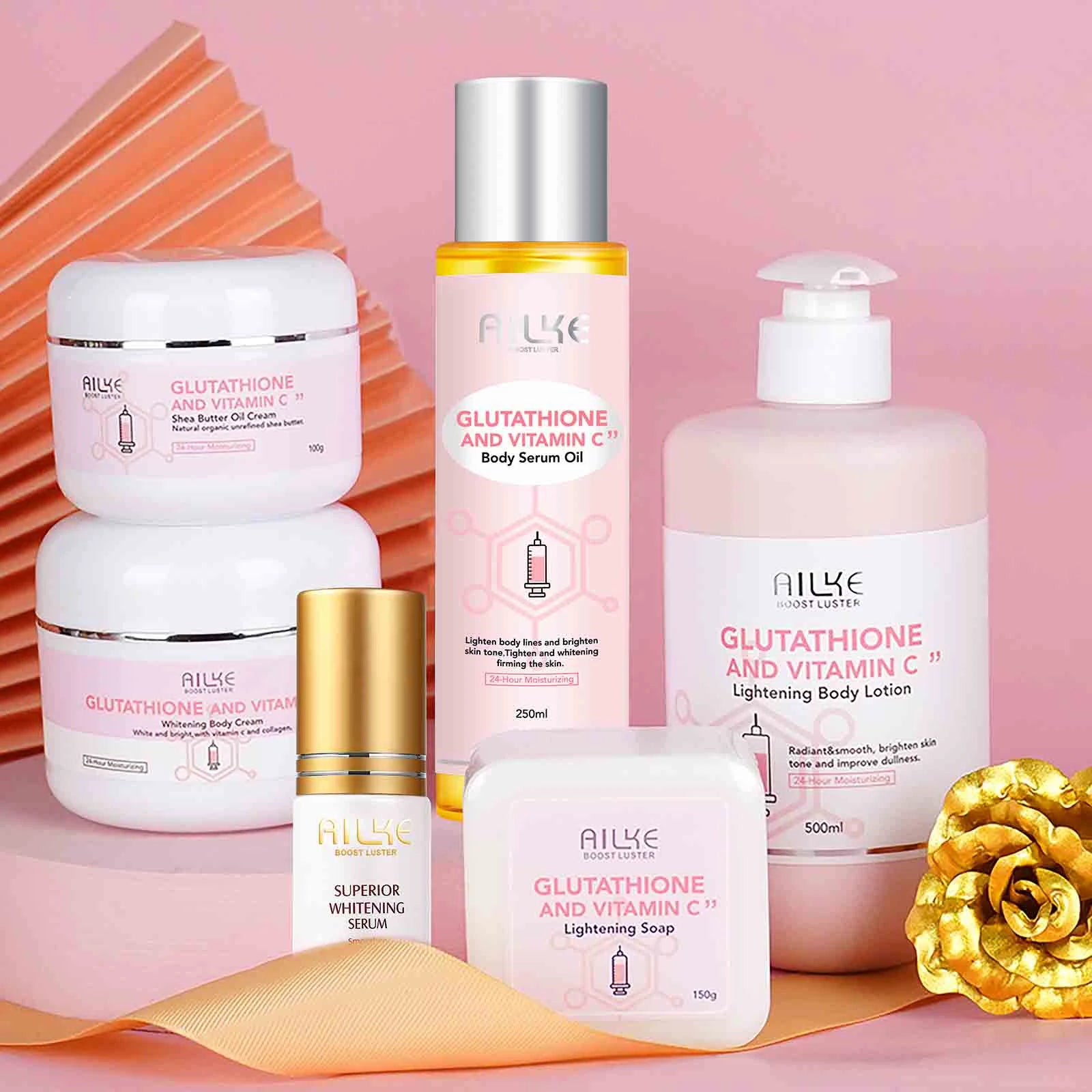 AILKE Vitamin C Cream, Hydration & Brightening Lotion, Improve Dull Skin, Clean Skin, Glowing Beauty Face & Body Care Main image