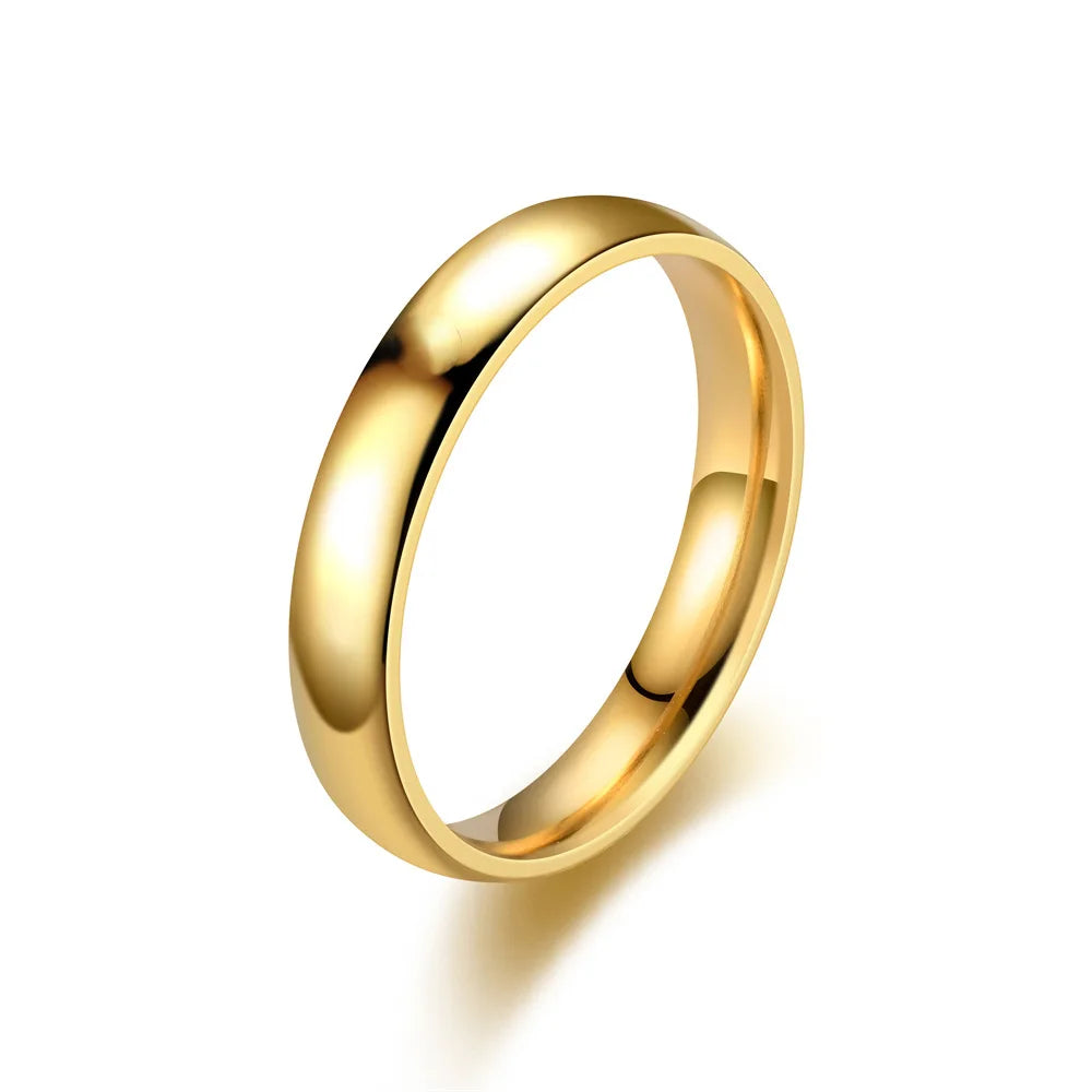 Fashion Charm Jewelry Ring for Men Women Stainless Steel Black Rings Wedding Engagement High Quality Matte Male Accessory