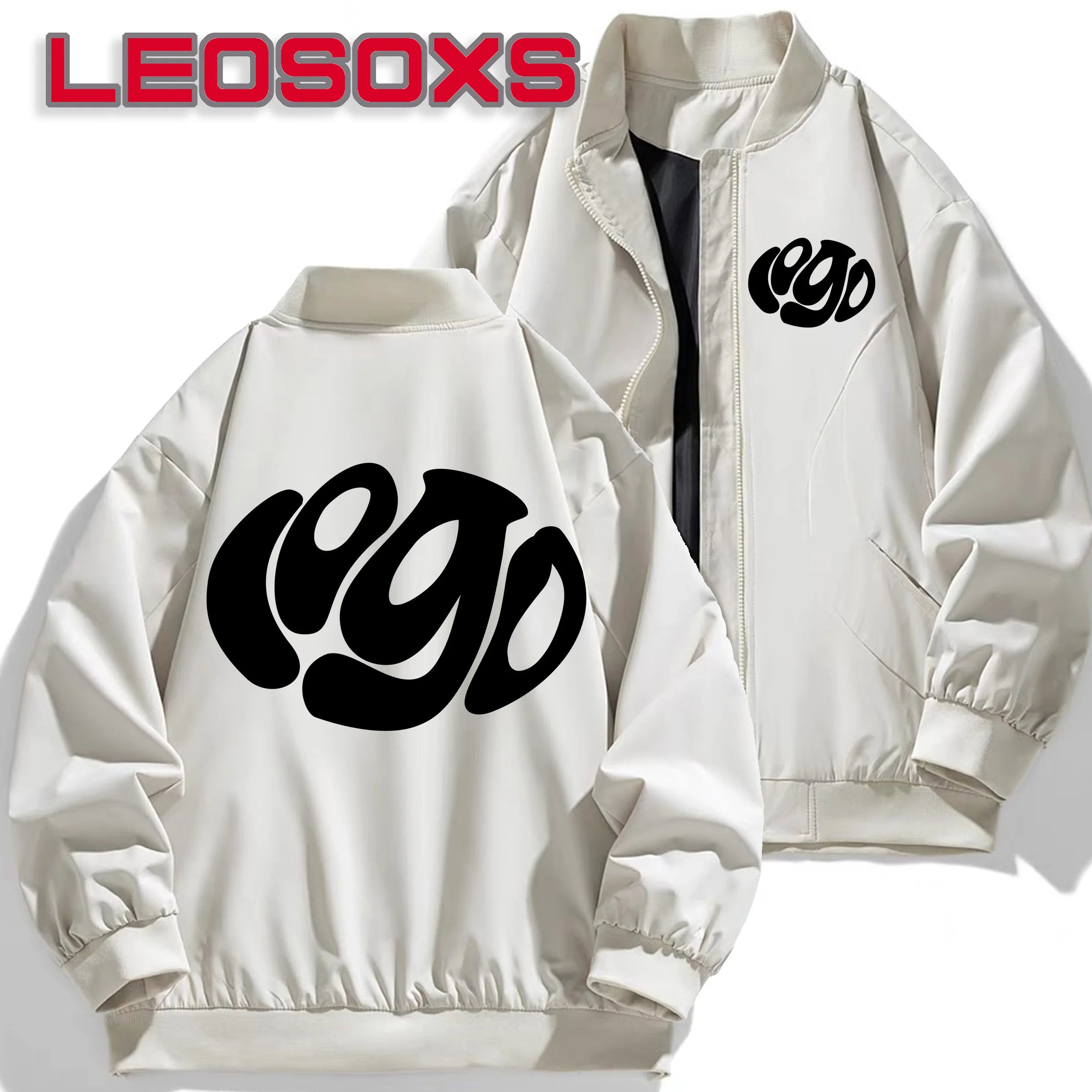2026 autumn new men's pilot jacket fashion casual light solid color baseball uniform sportswear jacket, DIY LOGO S-4XL Secondary image