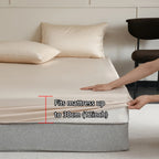 Mulberry Silk Fitted Bed Sheet with Elastic Bands Luxury Mattress Cover Single Double King Queen Size Bed Cover 100/140/200/220