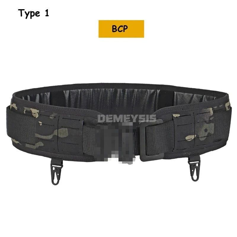 Tactical Padded Belt Airsoft CS Combat Molle Airsoft Girdle Duty Paintball Waist Belts War Game Hunting Accessories