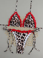 Brazilian Bikini Set Sexy Push Up Swimsuit Two Piece Triangle Tie Side Bottoms Beach Swimming Wear Bathing Suit Women