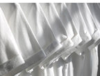 Heavyweight Impermeable 300g Carbon Matte Pure Cotton Thick Short Sleeved T-shirt Men and Women Pure White Simple Base Shirt