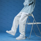 Straight Jeans men white Loose unisex Denim Trousers Trend Neutral Jeans Men baggy Casual Solid  Man Women Pants Hip Hop jeans