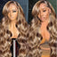 P4/27 13x6 Glueless Highlight Hd Lace Frontal Wig Human Hair Ombre Colored Honey Blonde Human Hair Wigs Body Wave For Women 5x5