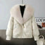 Fashion Winter Jacket Women New Korean Big Fur Collar Thick Down Cotton Jacket Parkas Female Short Coat Slim Warm Outerwear