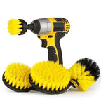 Electric Scrubber Brush Drill Brush Kit Power Drills Scrubber Brush For Carpet Glass Car Tires Nylon Brushes 2/3.5/4/5''