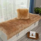 Luxury Faux Sheepskin Carpet Modern Living Room Home Decor Imitation Wool Mat Balcony Window Cushion Kids Bedroom Rug White Gray