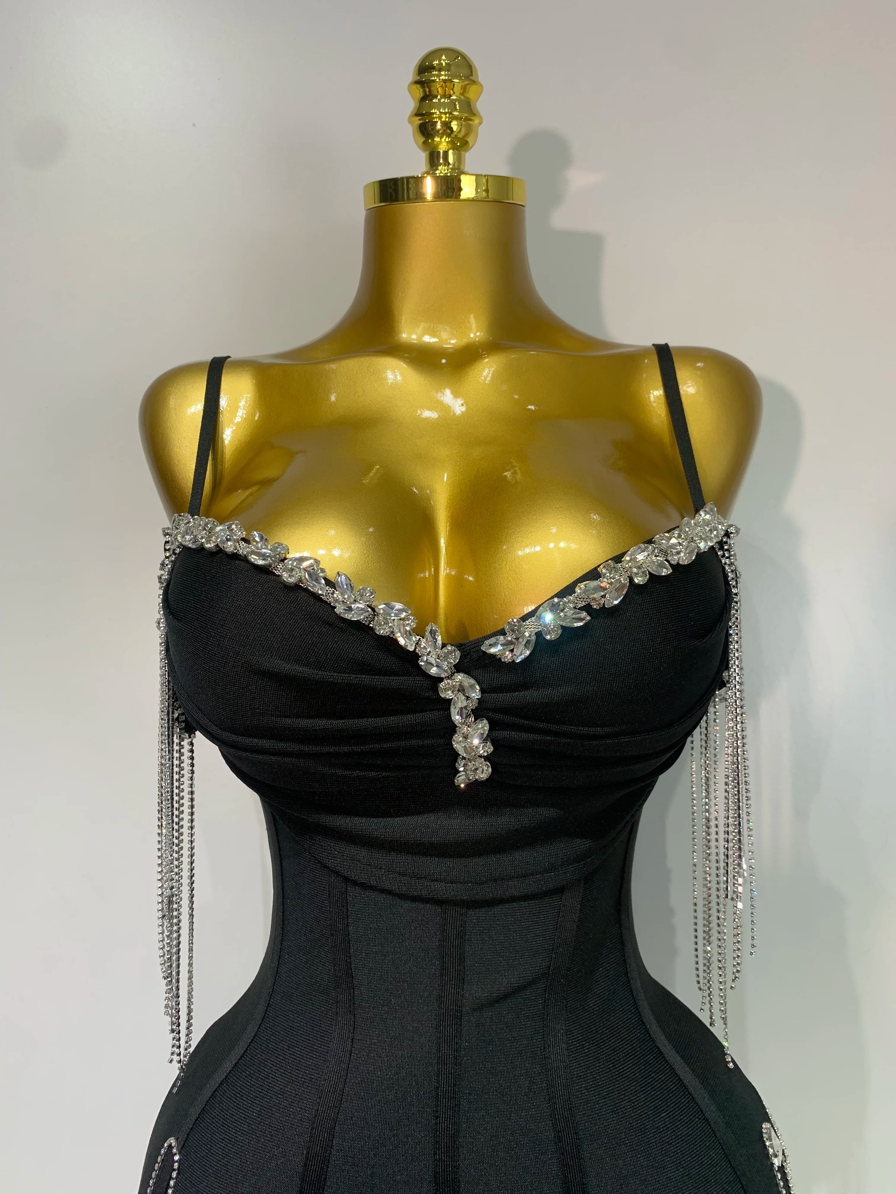 Women Sexy Backless Spaghetti Strap Bodycon Sleeveless Bandage Dress 2025 Elegant Prom Gown Club Evening Party Birthday Dresses