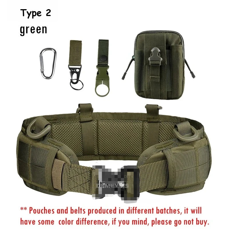 Tactical Padded Belt Airsoft CS Combat Molle Airsoft Girdle Duty Paintball Waist Belts War Game Hunting Accessories