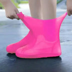 Shoe Waterproof Cover 1 Pair of Outdoor Rubber Rain Boot Covers Silicone Waterproof Shoe Covers Rainy Day Shoe Covers Shoes Gear