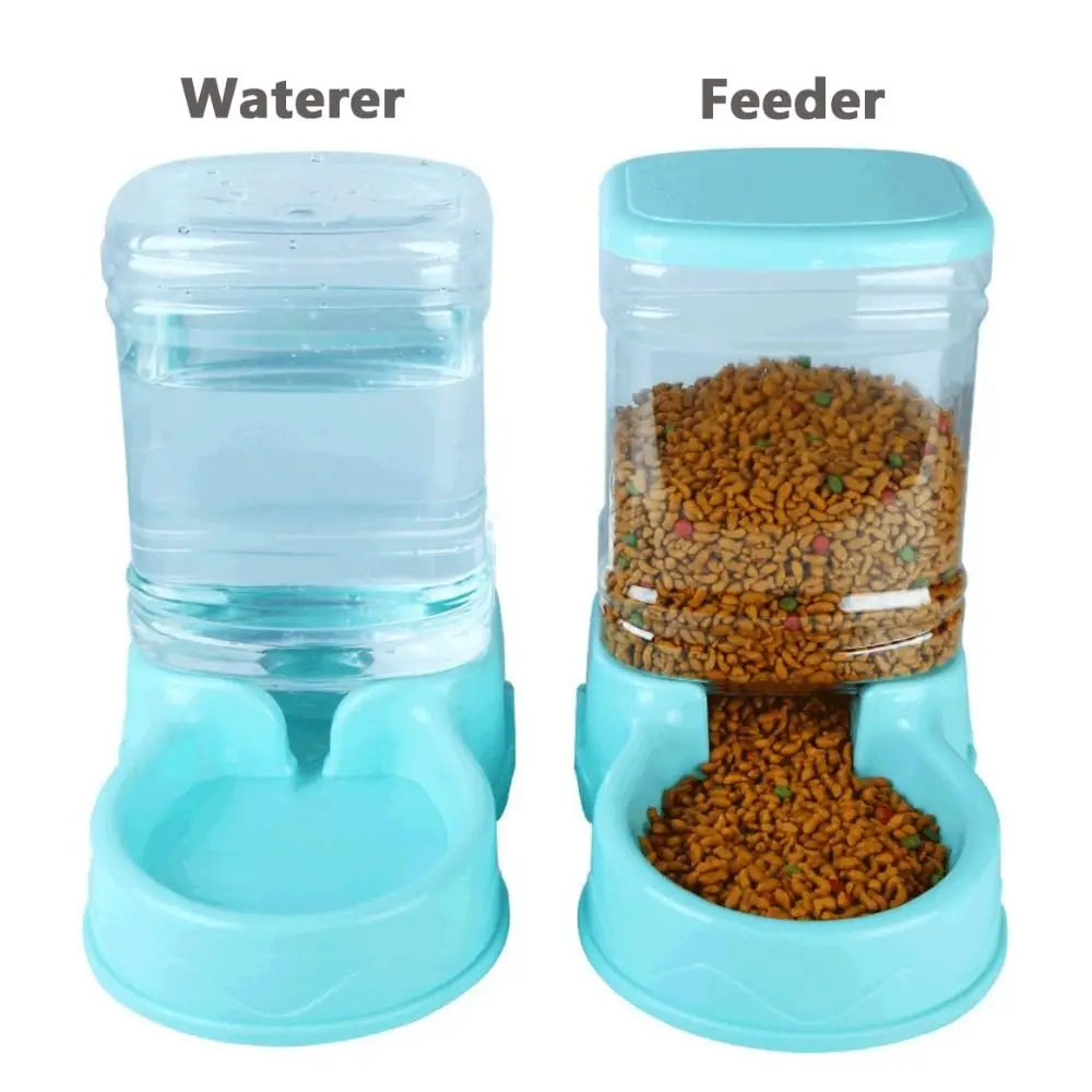 3.8L PP material Pet feeder Pet Water Fountain Drink Bowl Automatic Pet Feeder Large Cat Dog Food Dispenser Main image