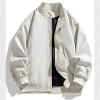 2026 autumn new men's pilot jacket fashion casual light solid color baseball uniform sportswear jacket, DIY LOGO S-4XL