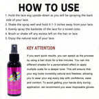 100ML Waterproof Lace Tint Spray Concealer Mousse Melting for Wigs Lace Closure Front Toupees Edge Control Hair Makeup