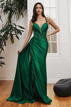 Mila Sweetheart Neck Mermaid Party Dresses Side High Split Satin Evening Dresses Sheath Backless Customized Prom Dresses 2026