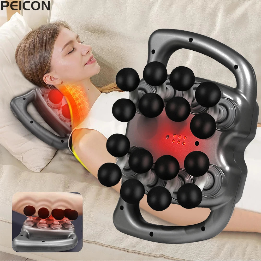 Fascia Massage Gun High frequency Body Neck Shoulder Back Waist Massager Professional Muscle Massage Machine 16-Head Fascia Gun Main image